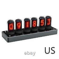 Nixie tube clock include IN-14 tube and plywood black case retro vintage N5