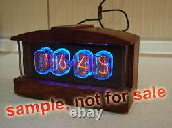 Nixie tube clock kit 2.3 with IN-12 Tubes in cardboard box with DIY case panel