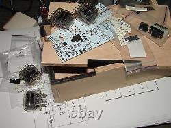 Nixie tube clock kit 2.3 with IN-12 Tubes in wood box with DIY case panel
