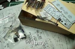 Nixie tube clock kit 2.3 with IN-16 Tubes in wood box with DIY alder wood case