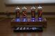 Nixie Tube Clock With 4x In-14 Tubes Wooden Clear Remote Temperature