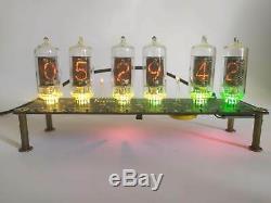 Nixie tube clock with 6pcs RFT Z570M tubes and stand, FINE 5 NOT UPSIDE DOWN 2
