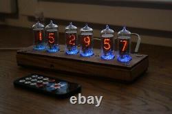 Nixie tube clock with 6pcs RFT Z570M tubes wooden case, FINE 5 NOT UPSIDE DOWN 2