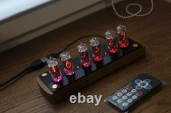 Nixie tube clock with 6pcs RFT Z570M tubes wooden new FINE 5 NOT UPSIDE DOWN 2