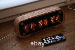 Nixie tube clock with IN-12 and case tubes Alarm Remote Control Temperature