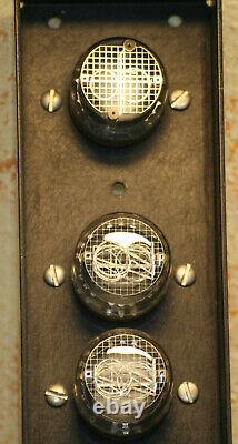 Nixie tube round NEON READOUT valve BURROUGHS BAR 1 inch with socket base clock