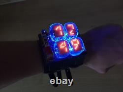 Nixie tube watch IV-19 Numitron clock timepiece wristwatch type C accelerometer
