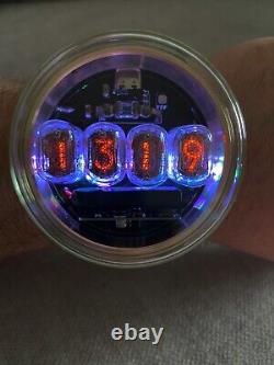 Nixie tube wristwatch IN-17 clock ticker gas discharge metro charge jack type C