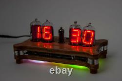 QUEEN Numitron Desk Clock IV-13 Russian Filament Tubes Soviet USSR Nixie Era