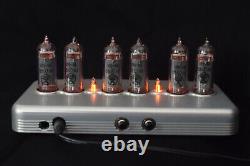 REAL NIXIE Nixie Clock in polished anodized billet aluminum enclosure IN14 USA
