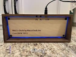 RFT Z570M Nixie tube clock, WiFi time and settings, black walnut case