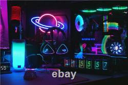 RGB Simulation Glow Tube Clock DIY Kit LED Desktop Decoration Nixie Tube Clock
