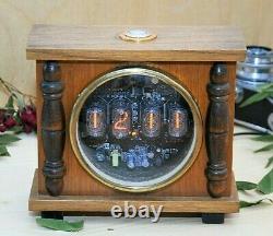 Re-Purposed Nixie Tube Digital Alarm Clock, Soviet era, true vintage enclosure