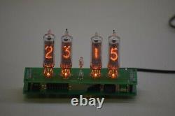 Retro Nixie Tube Clock IN-16 DIY KIT ALL PARTS PCB ORANGE LED FULL SET