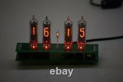 Retro Nixie Tube Clock IN-16 DIY KIT ALL PARTS PCB RED LED FULL SET