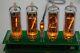 Retro Nixie Tube Clock-thermometer In-14 Diy Kit All Parts Pcb Yellow