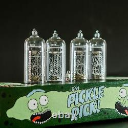 Rick and Morty Nixie Tube Clock IN-14 Replaceable Nixie Tubes, Motion Sensor