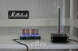 Set Of The In-14 Nixie Clock And In-13 Nixie Tube Thermometer Fully Assembled