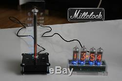 Set Of The In-14 Nixie Clock And In-13 Nixie Tube Thermometer Fully Assembled