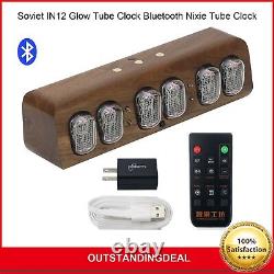 Soviet IN12 Glow Tube Clock Bluetooth Nixie Tube Clock Electronic Alarm Clock sz