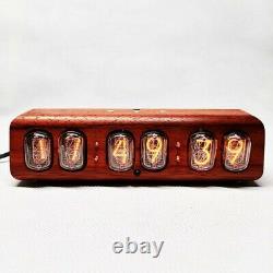 Soviet IN12 Glow Tube Clock Bluetooth Nixie Tube Clock With Solid Wood Shell