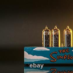 The Simpsons Nixie Tube Clock IN-14 Replaceable Nixie Tubes, Motion Sensor