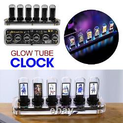 Tube IPS RGB Nixie Tube Clock Glow Customized Dial Styles Display Gifts