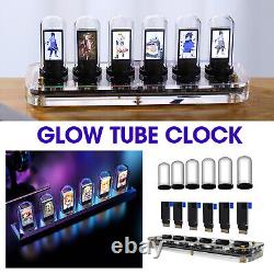 Tube IPS RGB Nixie Tube Clock Glow Customized Dial Styles Display Gifts US