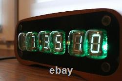 Tube clock IV-22 VFD neon Nixie era assembled Steampunk style watch