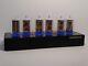 Unique Nixie Clock With 6x Z566m Large Tubes Blue Led Steampunk Cold War In-18
