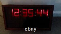 Vintage Digital Nixie Tube Clock B-7971 Burroughs Nixie Tubes Lectrascan Mm5314