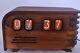 Vintage Nuvitron Nixie Tube Alarm Clock Handmade Cabinet