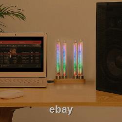 Vintage RGB Tube Sound Level Meter Music Spectrum Visualizer Clock Ref Nixie Era