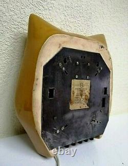 Vintage Space Age Soviet Electronika Ceramic Clock Cat Nixie Tube Clock. Rare