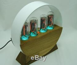 Wooden nixie clock in18 tube, RGB backlight