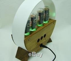 Wooden nixie clock in18 tube, RGB backlight