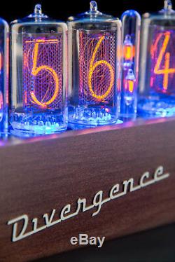 Z5660 NIXIE Tubes Clock (Musical RGB) Divergence Meter (as IN-18) FAST delivery