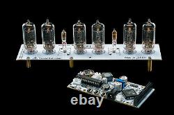 Z573M WHITE Nixie Tubes Clock Music USB Arduino Comp. Temp F/C GRA & AFCH