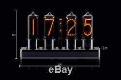 ZIN18 IN18 New Nixie Tube Clock Rounded Black Aluminium Case WIFI Android/Iphone