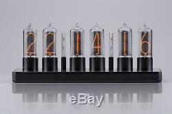 ZIN18 IN18 Nixie Tube Clock Black Aluminium Case WIFI Android/Iphone Skeleton