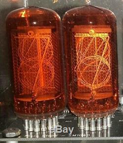 ZM1040 Nixie Tube Clock, with 6 tubes and lexan enclosure, assembled