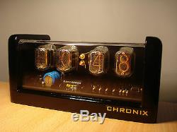 4xin-12 Horloge Nixie Tubes Led Rétro-éclairage Et Alarme Steampunk Vintage Retro Montre