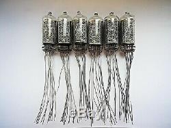 6 Pièces In8-2 In8-2 Nixie Tubes Pour L'horloge Nos Otk Nouveau Made In Urss 100% Teste