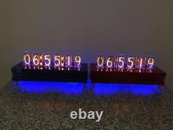 Blue Ferrari Par Monjibox Nixie Clock In18 Tubes Wifi Synchronisation Et Télécommande