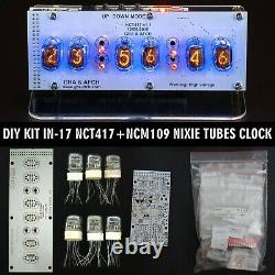 Bricolage Kit In-17 Nixie Tube Horloge Acrylique Stand Avec Options 12/24h Slotmachine