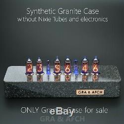 Case Synthétique Granite Pour Nixie Tubes Horloge In-14 In-8 (8-2) Z573 Gra & Afch