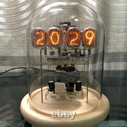 Classic Vintage In-12 Nixie Tube Clock Kit Diy / Assemblé Avec Boîtier En Verre Rond