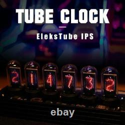Elekstube Ips 10 Bit Rgb Nixie Tube Glows Électronique Numérique Bricolage Led Bureau Horloge