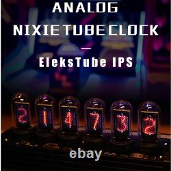 Elekstube Ips Nixie Tube Clock Glow Tube Clock Rgb Accueil Décor Horloge Cadeaux Pour Bricolage