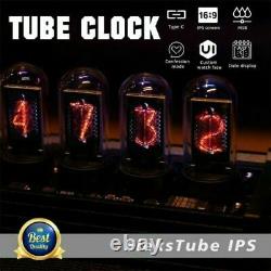 Elekstube Ips Rgb Nixie Tube Horloge Glow Tube Horloge Personnalisée Styles De Cadran 2w